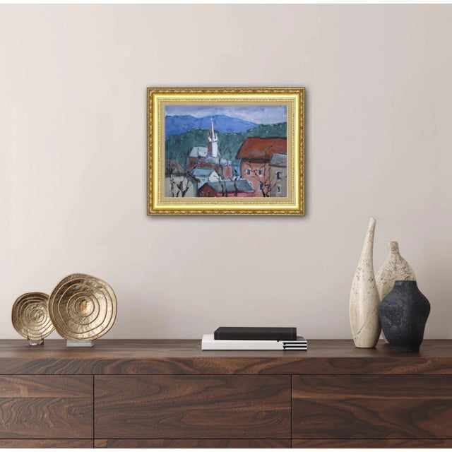 "Virginia City Nevada" Contemporary Landscape Oil Painting For Sale - Image 9 of 12