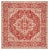 Marina Indoor Outdoor Rug Red & Cream 6'7" Square For Sale - Image 4 of 4