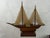 Nautical Vintage Hand Made Sailboat Model For Sale - Image 3 of 10