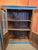 Farmhouse 1980s Rustic Hand Carved Blue Four Door Sideboard For Sale - Image 3 of 7