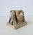 Mid-Century Modern Vintage Mid-Century Ceramic Crackle Native American Style Chief Style Pencil Holder For Sale - Image 3 of 11