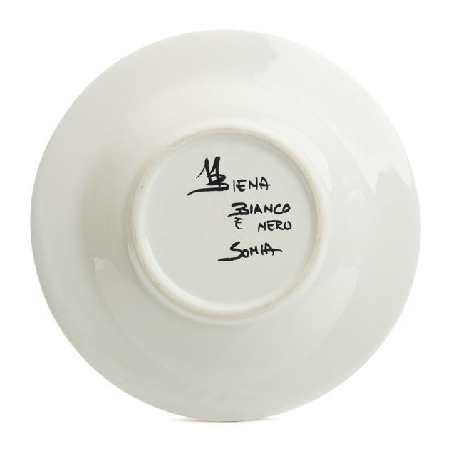 Sky Blue Dolphin Dessert Plate 7.5", Contrade Dinnerware From Siena For Sale - Image 8 of 9