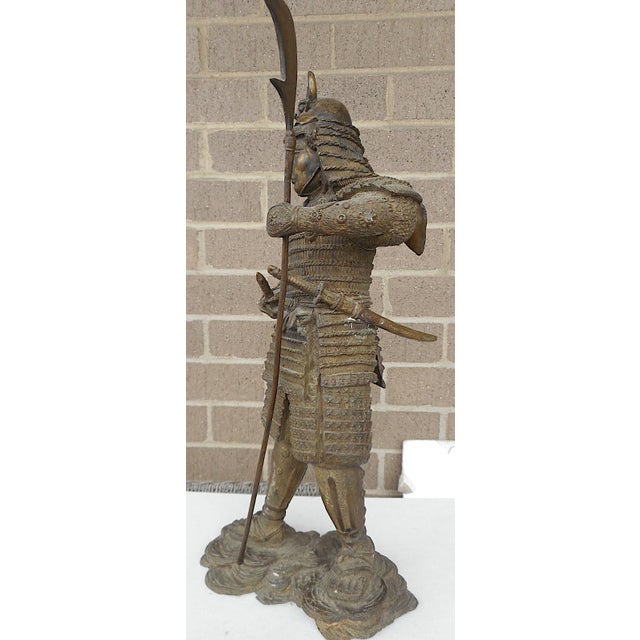 Vintage Bronze Japanese Samurai Warrior StatueFinely Detailed Chairish
