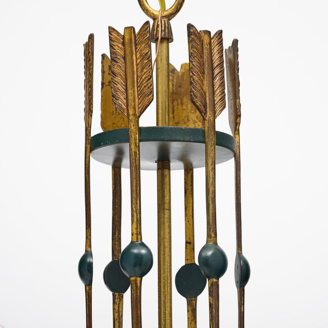 1920s French Vintage Empire Style Arrow Chandelier For Sale - Image 5 of 9