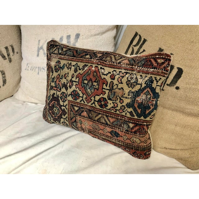 Traditional Rug Fragment Pillow For Sale - Image 3 of 10