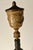 Gold Antique C.1920s j.b. Hirsch Figural Porcelain Lady Lamp Wood Chalkware Base 39.5 For Sale - Image 8 of 12