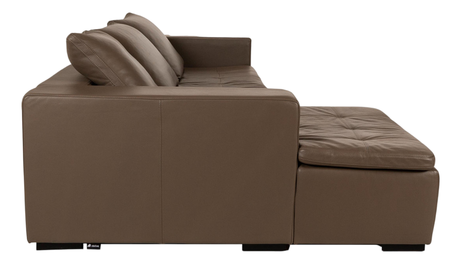 梅雨フェア◇BoConcept　Mezzo　3Psofa　Leather Mezzo Leather Corner Sofa in Brown & Grey from BoConcept