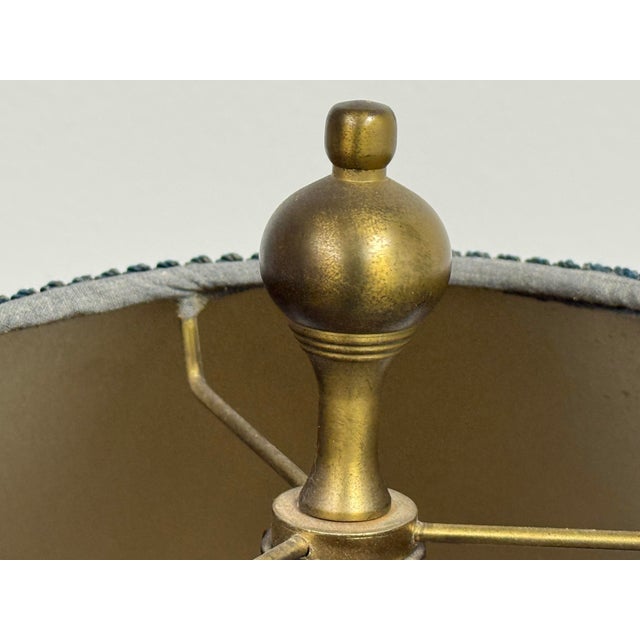 Neoclassical Gilt Patina Red Urn Table Lamp, Late 20th Century For Sale - Image 4 of 12