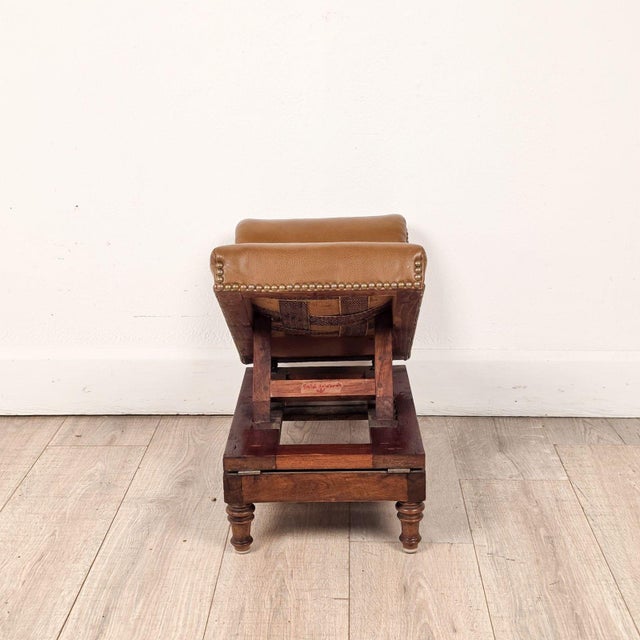Victorian/Edwardian Adjustable Gout Stool For Sale - Image 10 of 12