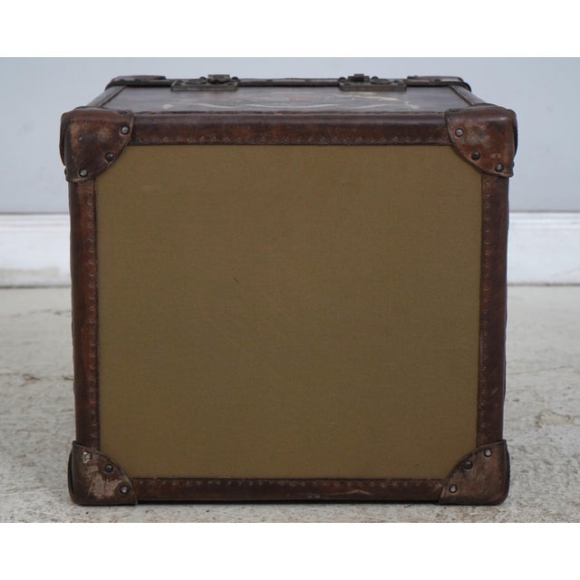 Theodore Alexander Leather Wrapped Lidded Box End Table For Sale - Image 16 of 16