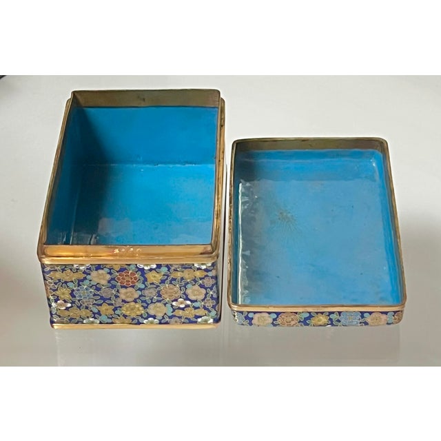 Late 19th Century Antique Millefleur Cloisonne Box by Lao Tian LI For Sale - Image 5 of 5