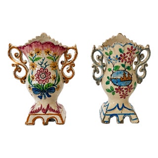 Potuguese Earthenware Jugs, 19th Century, Set of 2 For Sale