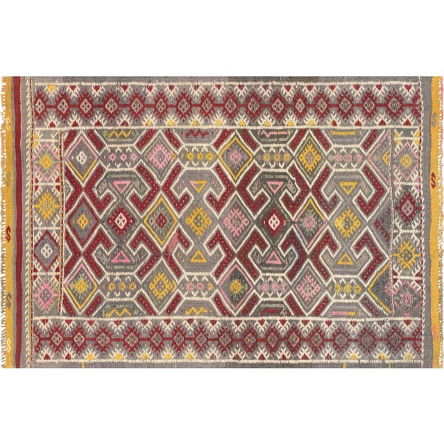1950s Turkish Kilim For Sale