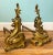 19th C. French Rococo Brass Andirons – A Pair – Gilded Age / European Antique For Sale - Image 12 of 12