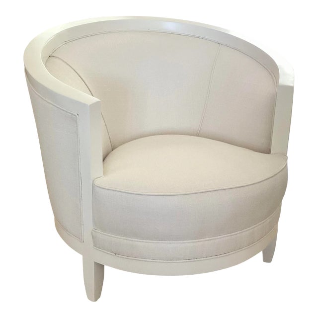 Todd Hase Designed Carmen Berger in White Lacquer and New Todd Hase Textiles For Sale