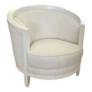 Todd Hase Designed Carmen Berger in White Lacquer and New Todd Hase Textiles