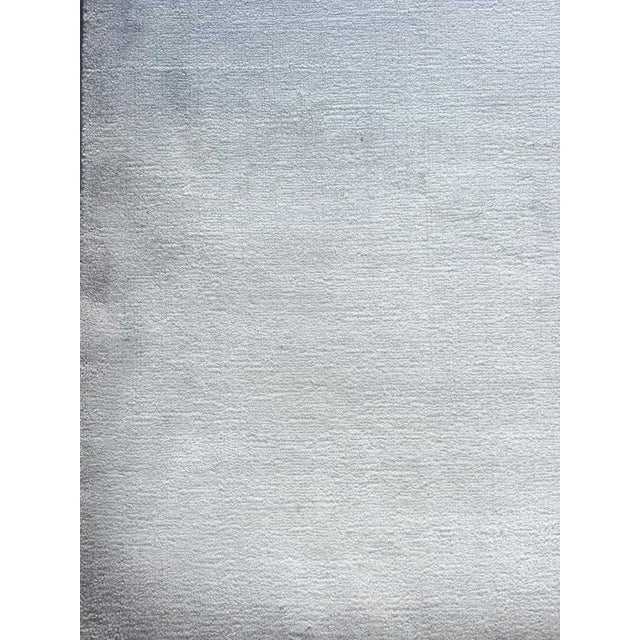 1990s Wood and Silk Collection Rug in Alabaster from Amini, Italy, 1990s For Sale - Image 5 of 8
