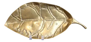 Brass Leaf Tray II by David Marshall, 1980s