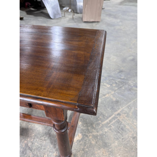 Brown Antique English Side Table For Sale - Image 8 of 15