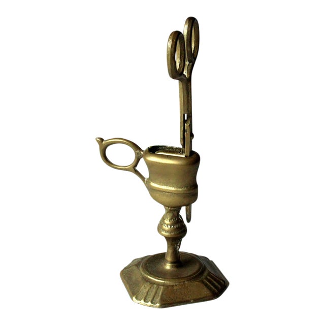Brass Candle Snuffer With a Stand Vintage the 60s For Sale