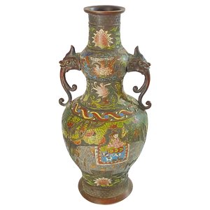 Ancient Chinese Bronze Vase, China, 1890s