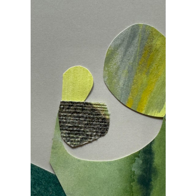 "Petal 1" Original Mixed-Media Collage on Paper by Zac Woodiel For Sale - Image 4 of 10