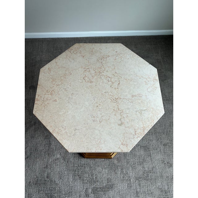 Stone Late 20th Century Bunny Williams Home Hourglass Table (Gold) For Sale - Image 7 of 8