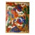 Vintage Neo-Expressionist Basquiat Style Urban Street Art Mixed Media Board For Sale