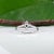 Black Black Diamond Ring With Diamond Accents in Solid 14k Gold, Asscher Cut 3.6mm, Size 6.75 For Sale - Image 8 of 9