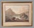 Printmaking Materials Antique Gilt Framed Colored Lithograph Print Mountain Landscape Lakeside Village For Sale - Image 7 of 7