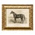 Reproduction Art Print of Vintage Horse (1) in Ornate Gold Frame For Sale