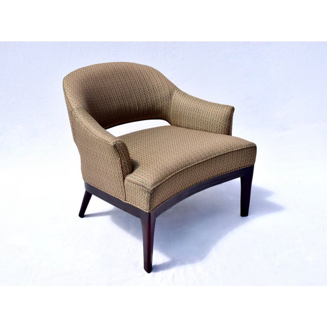 2010s Thomas O'Brien Continental Club Chair in the Manner of Erwin Lambeth For Sale - Image 5 of 15