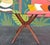 Adrian Pearsall Mid Century Walnut Glass Occasional Table in the Style of Adrian Pearsall For Sale - Image 4 of 7