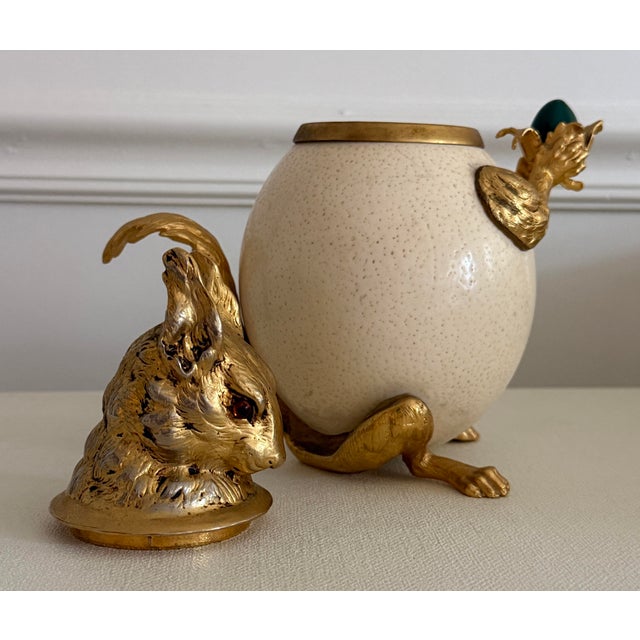 Anthony Redmile Squirrel Ostrich Malachite Box For Sale - Image 11 of 12