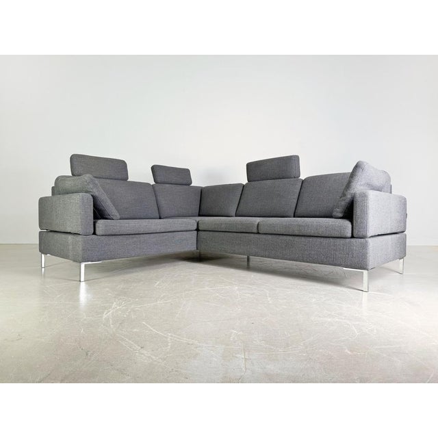 Set of Alba Corner Sofa with Recammiere Gray from Brühl For Sale - Image 4 of 13