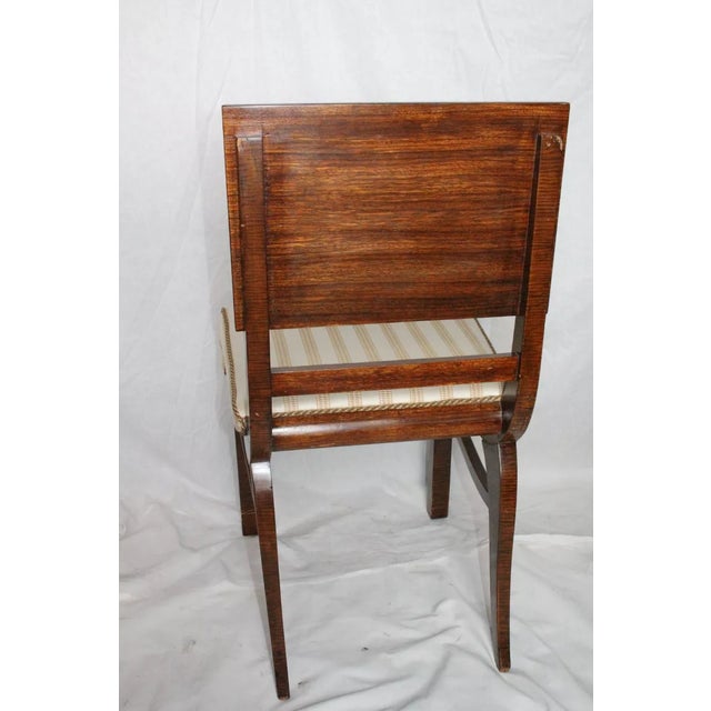 19th Century Pair of Biedermeier Walnut Side End Chairs, 19th Century For Sale - Image 5 of 7