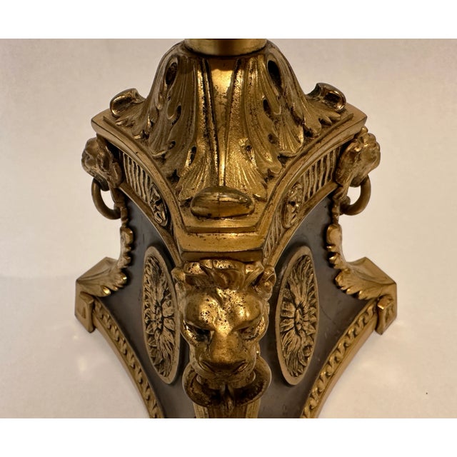 Early 20th Century Gilt and Patinated Bronze Lamp by Wm H Jackson Company For Sale - Image 5 of 9