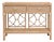 Matthew Izzo Home Gideon Natural Rattan Two Drawer Console For Sale