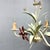 Metal Vintage Metal Floral Chandelier, France, 1970s For Sale - Image 7 of 12