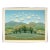 Spring Landscape With Round Clouds - Limited Edition Naive Serigraph by Ivan Rabuzin For Sale