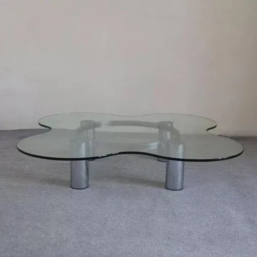 Vintage Steel Coffee Table by Lorenzo Burchiellaro, 1970s For Sale - Image 5 of 9