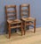 Cherrywood Straw-Seated Chairs Late 19th Century, 1890s, Set of 2 For Sale - Image 3 of 15
