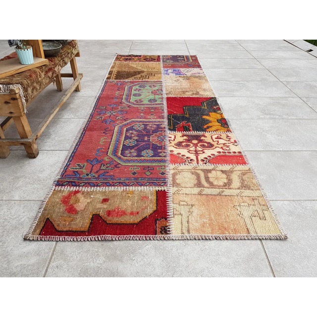 Turkish Mid 20th Century Oushak Anatolian Handknotted Rug For Sale - Image 3 of 10