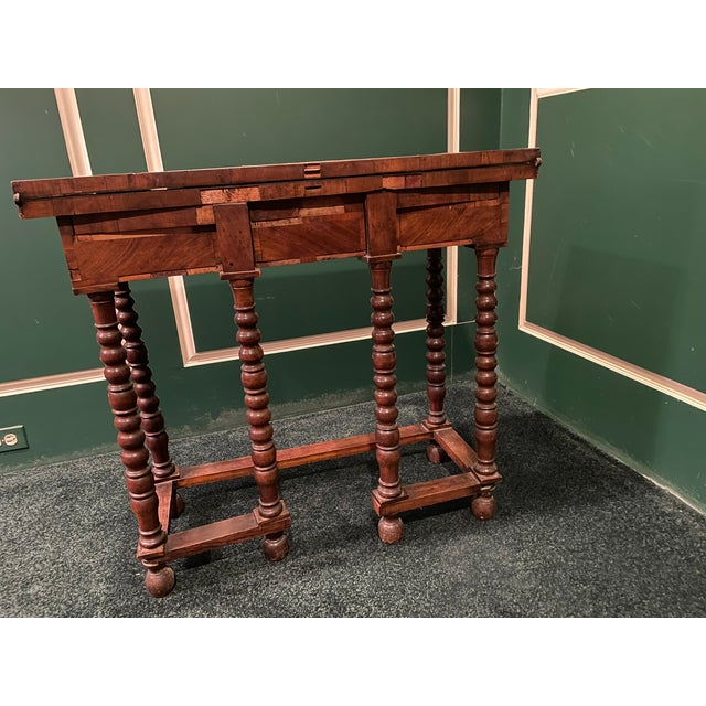 American Rustic Antique Game Table – Early 20th Century Primitive Americana With Built-in Checkerboard For Sale - Image 3 of 12