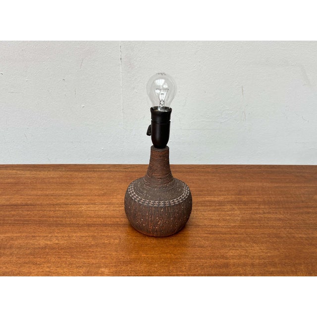 Mid-Century Modern Danish Studio Pottery Table Lamp by Jytte Trebbien and Harry Nielsen for Tusbo, Denmark, 1960s For Sale - Image 15 of 18