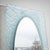 Glass Wall Mirror With Console in Blue Glass, Italy, Mid-20th Century For Sale - Image 7 of 7