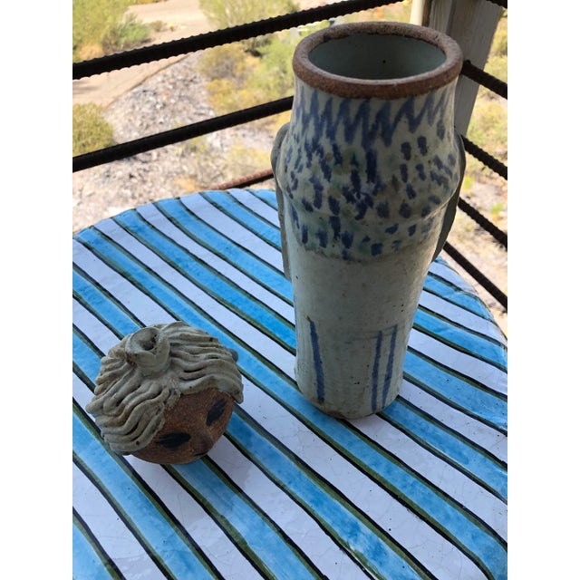 1960s Mid Century Ceramic Woman Vessel For Sale - Image 11 of 13