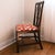 Antique Chippendale Style Ribbon Back Side Chair With Red & White Upholstery For Sale - Image 4 of 8