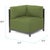 Plastic Axis Corner Chair Seascape Moss Titanium Frame For Sale - Image 7 of 7