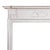 Antique, early 20th century Federal painted fireplace mantel having a a central frieze with a carved oval tablet depicting...